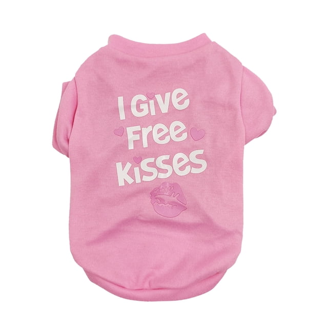 Pet Print Dog Summer T-Shirt - Breathable Material, Fashion Design - for Spring/Summer, Home Travel, Absorbent & Comfortable