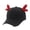 Black red horn, variant on Deer Horn Baseball Hat for Female Male Sun Protective Baseball Caps Outdoor Activity Sport Hat Fashion Windproof Headwea