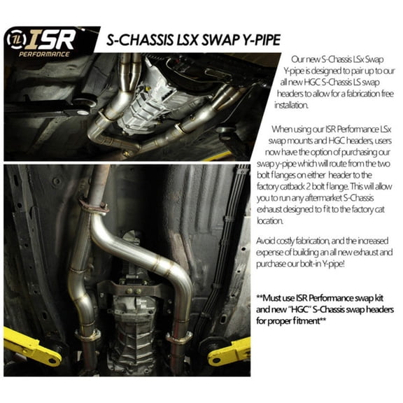 ISR Performance S-Chassis LS Swap Y-Pipe
