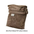 thumbnail image 3 of Beautynvta Fleece Blanket Super Soft Cozy Throw Blanket, 47.24''x39.37'', Lightweight Comfy Textured Flannel Throw Blanket for Couch, Sofa, Bed, Brown, 3 of 6
