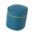 thumbnail image 1 of jifeng Mini Desktop Trash Can Garbage Basket Dustbin Home Beside Tabletop Blue, 1 of 9