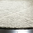 thumbnail image 4 of SAFAVIEH Blossom Githa Geometric Wool Area Rug, Ivory/Grey, 8' x 8' Round, 4 of 6