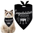 thumbnail image 2 of Graduation Season Pet Graduation Printed Dog Scarf Graduation Memorial Towel For Puppy Costume Decor, 2 of 5