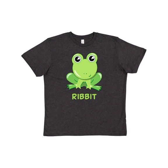 Inktastic Ribbit Cute Green Frog Youth T-Shirt