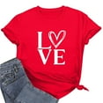 thumbnail image 6 of Ounisa Heart Shirts for Women - Trendy Short Sleeve Womens Graphic T Shirt Cute Love Gifts for Her, 6 of 7