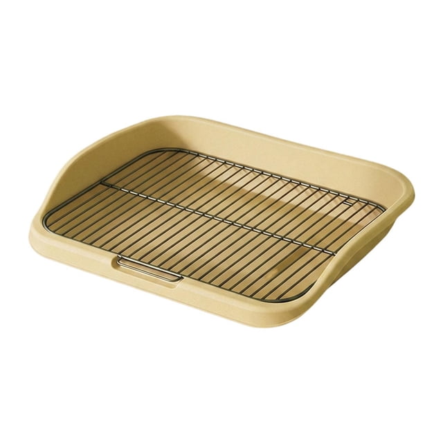 Bandeja para orinar para perros, soporte para orinar, protege los pisos, inodoro para mascotas, arenero para perros, almohadilla de entrenamiento para Amarillo