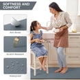 thumbnail image 4 of Buganda Kitchen Rugs and Mats, Sets of 2 Non Slip Waterproof kitchen Rugs, Anti Fatigue Kitchen Mats for Floor, 17.3"x59"+17.3"x29", Grey, 4 of 9