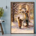 thumbnail image 3 of Cuadros Decorativos 5D bricolaje Navidad niños completo redondo taladro diamante pintura arte (5) Likrtyny embutido en tela, 3 of 8