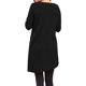 thumbnail image 3 of Sonducket Top de mujer de manga larga de color sólido vestido de otoño con botones laterales divididos suéter con dobladillo irregular Prendas para la parte del cuerpo Negro M, 3 of 5