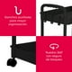 thumbnail image 3 of Carrito Auxiliar Organizador Multiusos Almacenaje 3 Niveles Negro, 3 of 5