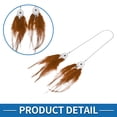 thumbnail image 5 of Unique Bargains Metal Faux Rhinestone Faux Diamond Car Rear View Mirror Pendant Accessories Car Hanging Ornament Assorted Color Deep Brown, 5 of 6