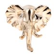 thumbnail image 1 of Dorado animal cabeza modelo gancho resina animal figurilla decorativo pared colgando gancho, 1 of 6