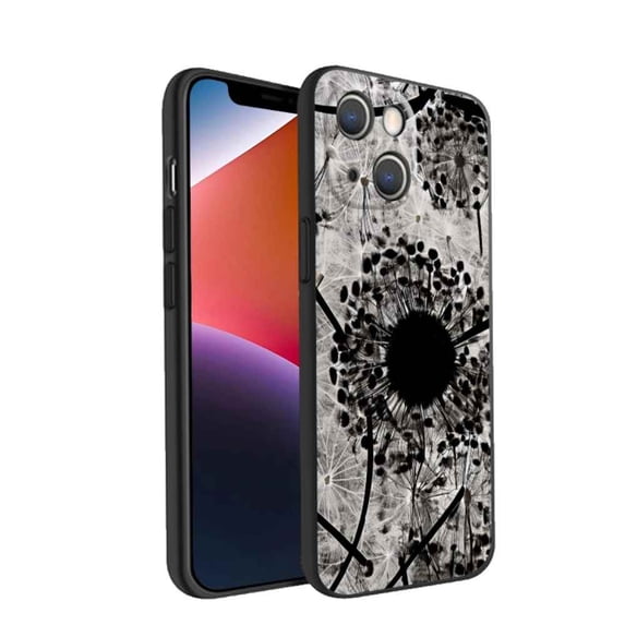 Dandelions-6th-Gen Phone Case, Degined for iPhone 14 Case Men Women, Flexible Silicone Shockproof Case for iPhone 14