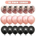 thumbnail image 3 of YANSION 16th Birthday Decorations for Girls, 16th Birthday Party Kit with Rose Gold Happy 16th Birthday Banner, Black Rose Gold Confetti Balloons, Number 16 Balloon Triangle Flag Banner, 3 of 8