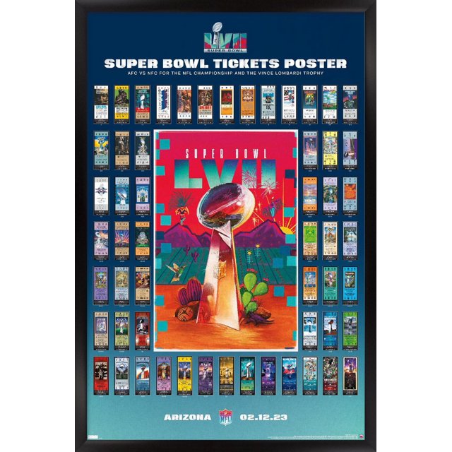 Ligue NFL - Collage de billets Super Bowl LVII
