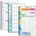 thumbnail image 2 of Budget Planner Refill,A6 Planner Replacement,A6 Binder Monthly Calendar Refill,Planner Refill Sheets Kit Colorful Monthly Weekly Inserts Deadline Tracker Meal Planning,Planner Refills Sheets,3 PCS, 2 of 9