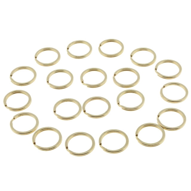 Anillos partidos Macarena 20 piezas para llavero bolso joyería Artesanía en cuero 20mm