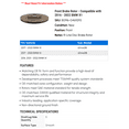 thumbnail image 2 of Front Brake Rotor - Compatible with 2016 - 2022 BMW X1 2017 2018 2019 2020 2021, 2 of 2