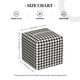thumbnail image 4 of Fotbe Houndstooth Black And White Porta Pañuelos Decorativo de Cuero, Caja Cuadrada Moderna para Pañuelos Faciales, Organizador y Dispensador 5x5x5'', 4 of 7