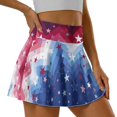 thumbnail image 5 of HELLHERO Built-in Shorts Golf Skirts, Patriotic Star Mosaic 2 Side Pockets Soft Tennis Skirts for Daily Wear Outing Travel, 5 of 10