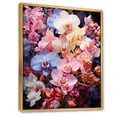 thumbnail image 2 of Designart "Pink White Orchids Orchid " Floral Floater Framed Wall Art Print, 2 of 7