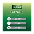 thumbnail image 2 of Depend Fit-Flex Incontinence Underwear for Men S-M (Pack of 84), 2 of 6