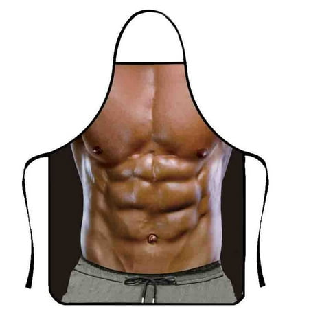 

Necvior Easy Cleans Sleeveless Muscular Man Apron for Men for Home Entertaining