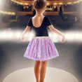thumbnail image 4 of Egg Cake Skirt Kids Tutu Skirt for Birthday Violet Mesh Design, 4 of 4