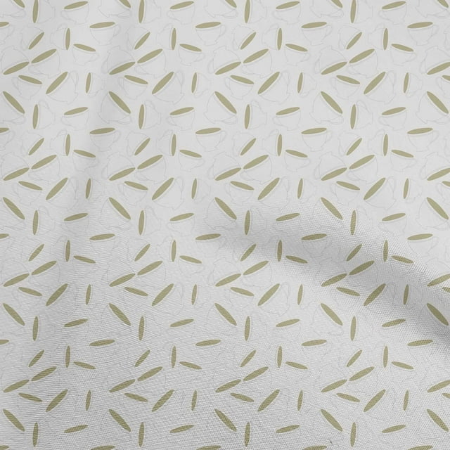 oneOone Velvet Beige Fabric Utensils Cup Craft Projects Decor Fabric Printed By The Yard 58 Inch Wide