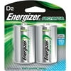 Energizer Rechargeable D Batteries, NiMH, 2500 mAh, 2 count
