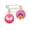 Pink, variant on Butterfly Safety Pin Circle Rose