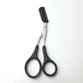 thumbnail image 5 of Tijeras recortadoras de cejas con peine, tijeras para pestañas y cejas masculinas y femeninas, maquinilla de afeitar facial de acero inoxidable de seguridad, tijeras de belleza para maquillaje, 5 of 5