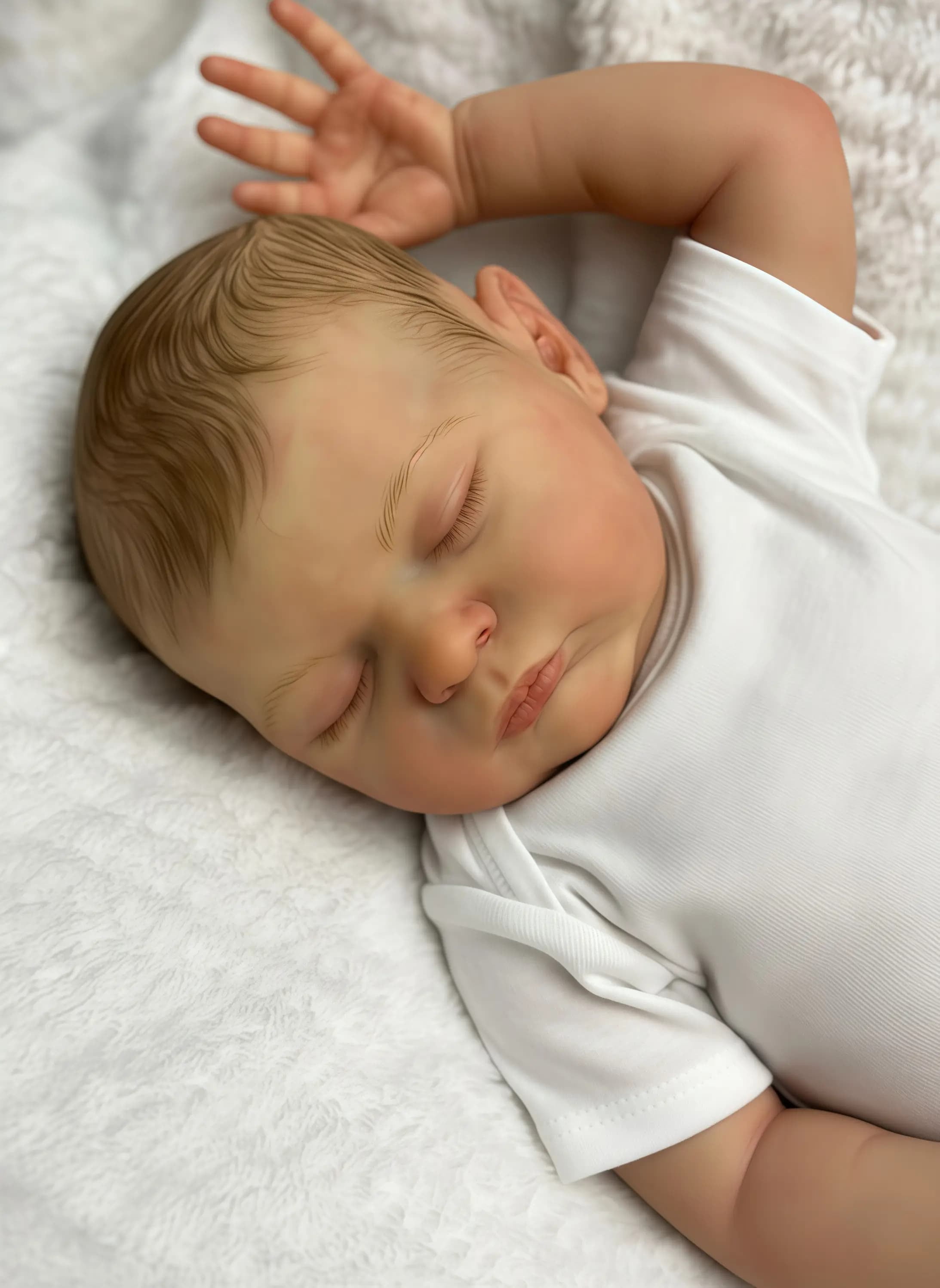 20 Inch Laura  Lifelike Soft Cloth Body Reborn Baby Doll - Realistic Hand Painted Facial Features Real Baby Doll - Gift for Kids Age 3+