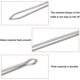 thumbnail image 4 of Pinzas para enhebrar, enhebrador de cordón elástico de acero inoxidable, pinzas para enhebrar con cordón, ayuda para enhebrar banda elástica para el hogar, tirar de cordón de cuerd, 4 of 5