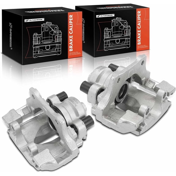 A-Premium Disc Brake Caliper Assembly with Bracket Compatible with Select BMW Models - 323i 2006-2011, 325i 2006 3.0L, 325xi 2006, 328i 07-13, 328i xDrive 09-13, 328xi 07-08, X1 13-15 - Rear Side