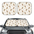 thumbnail image 2 of Haiem Fall Squirrel Car Windshield Sun Shade (2 Pieces) Foldable Windshield Sun Shade Car Accessories for Truck SUV Pickup-Medium, 2 of 7