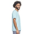 thumbnail image 3 of Expert Brand USA-Made Men's MoCA Cotton Blend V Neck T-Shirt, Light Blue, Large, 3 of 9