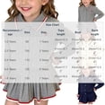 thumbnail image 3 of Toddler Girls Outfit 1-8 Years, Preppy Style Knit Cardigan Sweater and Pleated Skirt 2 Piece Set Collared Button Down School Uniform Outfit for Kids Beige, 3 of 6