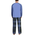 thumbnail image 6 of Mens Pjs Sets Color Block Pajamas Sets Plaid Fannel Pajama Bottoms Cotton Lounge Pants Trendy Soft Long Sleeve Pjs Tops Sleepwear, 6 of 7
