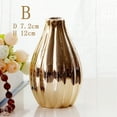 thumbnail image 3 of Elegance Plated Ceramic Flower Vase Flower Pot for Home Decor, 3 of 8