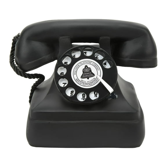 LAMIRO Rotary Telephone Model Vintage Landline Ornament Classic Old Style Dial Telephone Model For Desk Home