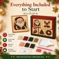 thumbnail image 3 of 2027 DIY Christmas Pearl Diamond Painting Art Kit with Frame, 3D Pearl Art Craft Kits for Adults Beginner, Holiday Gemstone Diamond Dots Beads for Home Wall Decor, Stress Relieving, 3 of 8