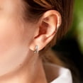 thumbnail image 2 of Gold Huggie Earrings Small Huggie Hoop Earrings for Women 14K Gold Plated Hypoallergenic Cubic Zirconia Huggies Mini Gold Silver Hoop Earrings for Women, 2 of 14