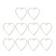 thumbnail image 1 of Love shape Colgante de flores prensadas, marco de Metal artesanal, bisel, amor, resina Uv, fabricación de joyas, 1 of 5