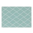 thumbnail image 1 of Aqua Cutting Board, Diagonal Parallel Lines in Different Directions Retro Modern Style Geometrical, Decorative Tempered Glass Cutting and Serving Board, Small Size, Mint Green White, by Ambesonne, 1 of 1