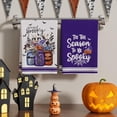 thumbnail image 2 of SM-XLHN Halloween Purple Spooky Pumpkin Flowers Kitchen Towels Dish Towels 18x26 Inch Home Kitchen Decorations Hand Towels Set of 2 Drying Dishcloth, 2 of 6