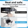 Trailer Chain Organizer Rack Set, 7-Way Plug Holder Heavy Duty Tow and ...