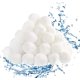 thumbnail image 1 of Bolas filtrantes para piscina de 700 g, bolas reutilizables, bolas filtrantes en lugar de arena filtrante de 25 kg, para piscina, filtración de agua (blanca) ER, 1 of 5