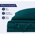 thumbnail image 3 of Queen Size 34" Split Top Flex Head Sheet Set - 100% Egyptian Cotton, 600 Thread Count, Adjustable Bed, 4-Piece Set, 15" Deep Pockets Color Teal Solid, 3 of 5