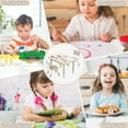thumbnail image 7 of Toddler Table and Chair Set, Height Adjustable-Upgrade Kids Desk and 2 Chairs for Ages 3-8, Children's Multi-Activity Table with Graffiti Desktop and Marble Pattern for Home/Daycare/Classroom, 7 of 7